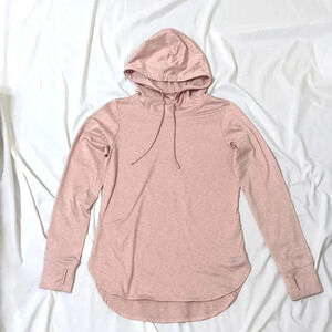 Reebok Cowl Neck Pullover Hoodie w/Thumb Sleeves, Color Pink Size S